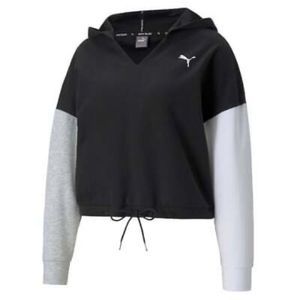 Puma Modern Pullover Sports Hoodie Womens Black Casual size 1x